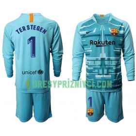Fotbalový Komplet FC Barcelona Brankářské TER STEGEN 1 Dětské III 2019-2020 Dlouhý Rukáv (+ trenýrky)